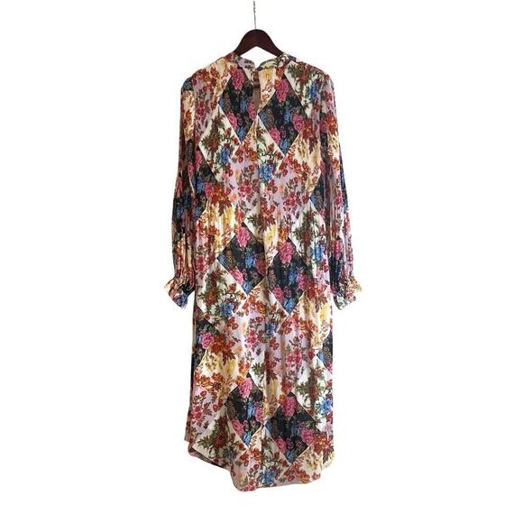 Anthropologie Maeve Shara Floral Patchwork Printed Midi Dress Size Small - Picture 7 of 12